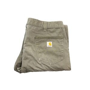 Carhartt Mens Cargo Work Pants B342-MOS Relaxed Fit 38x32 Moss Ripstop